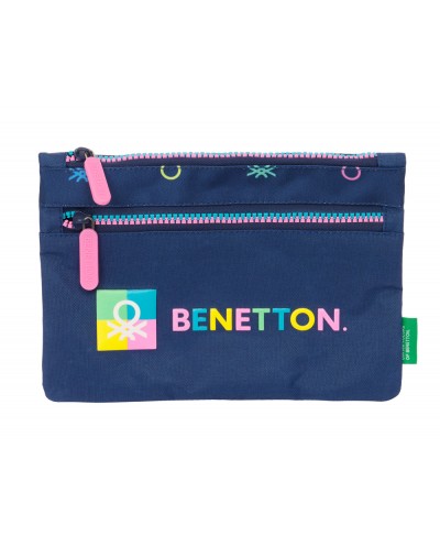 Bolso escolar portatodo safta doble grande benetton cool 30x230x160 mm