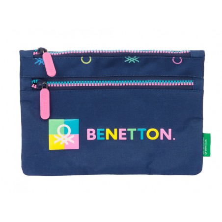 Bolso escolar portatodo safta doble grande benetton cool 30x230x160 mm