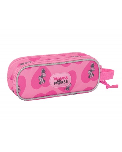 Bolso escolar portatodo safta doble minnie mouse loving 60x210x80 mm