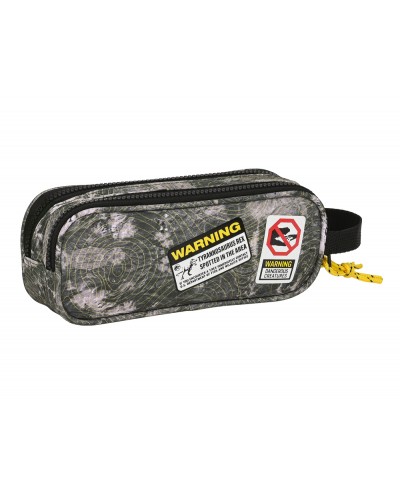 Bolso escolar portatodo safta doble jurassic world warning 60x210x80 mm