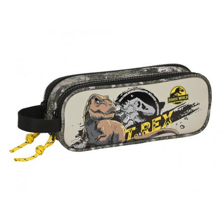 Bolso escolar portatodo safta doble jurassic world warning 60x210x80 mm