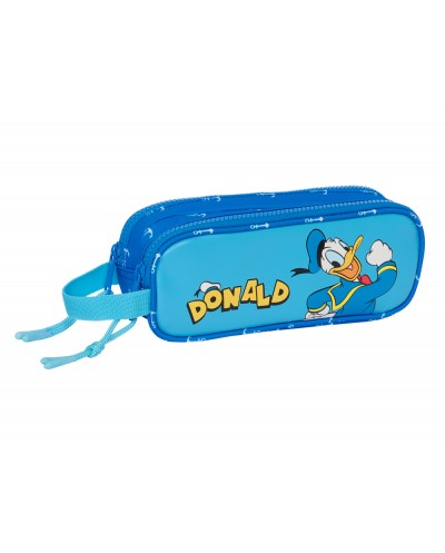 Bolso escolar portatodo safta doble donald duck 60x210x80 mm