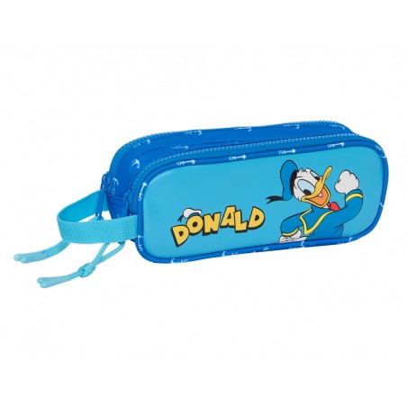 Bolso escolar portatodo safta doble donald duck 60x210x80 mm