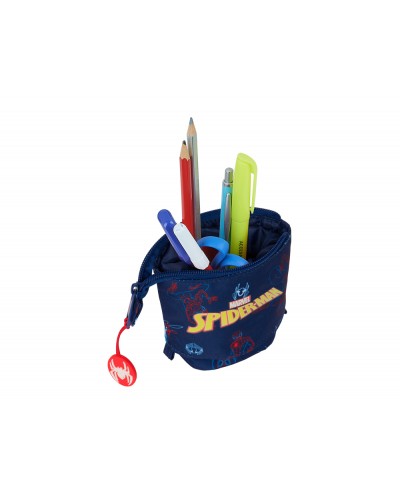 Bolso escolar portatodo safta cubilete spiderman neon 60x80x190 mm