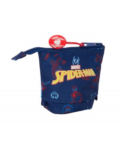 Bolso escolar portatodo safta cubilete spiderman neon 60x80x190 mm