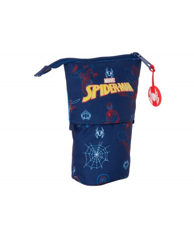 Bolso escolar portatodo safta cubilete spiderman neon 60x80x190 mm