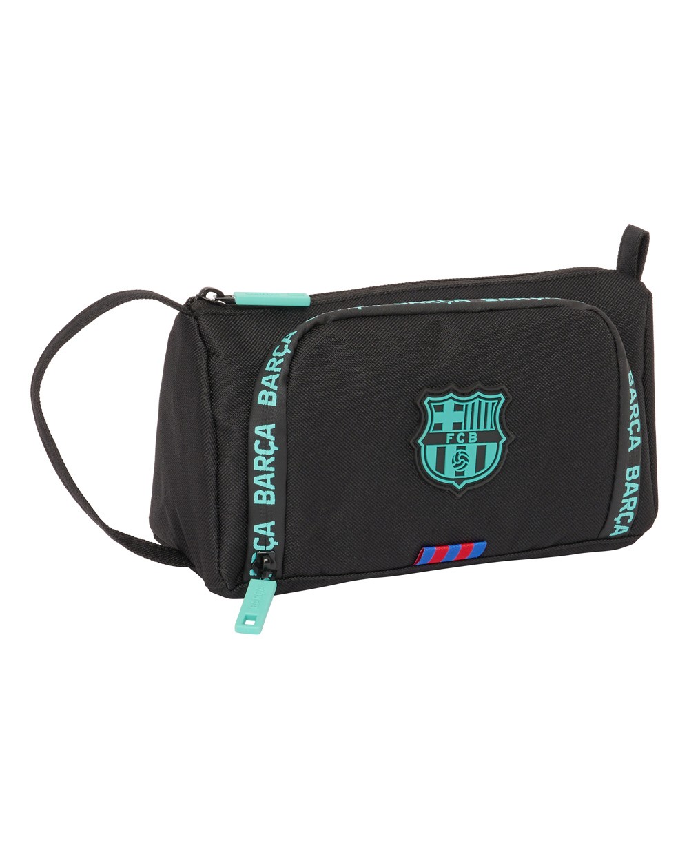 Bolso escolar portatodo safta con bolsillo desplegable vacio fc barcelona 3 equipacion 23 24 85x200x110