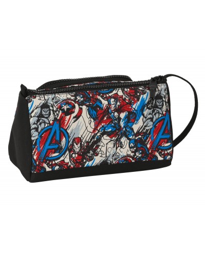 Bolso escolar portatodo safta con bolsillo desplegable vacio avengers forever 85x200x110 mm