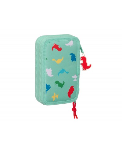 Plumier escolar safta doble cremallera 28 piezas peppa pig george 40x125x195 mm