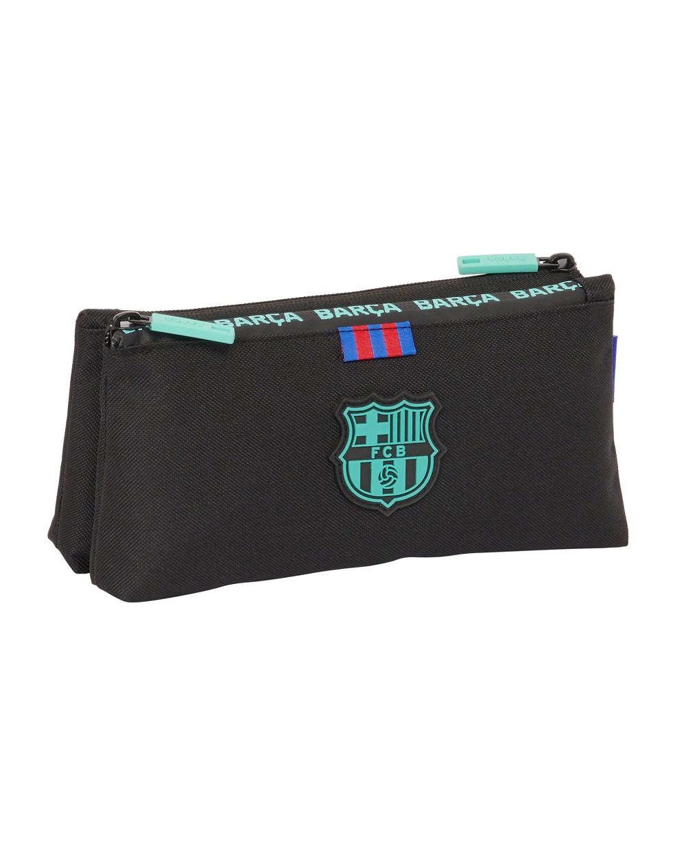 Neceser safta pequeno doble fc barcelona 3 equipacion 23 24 80x220x100 mm