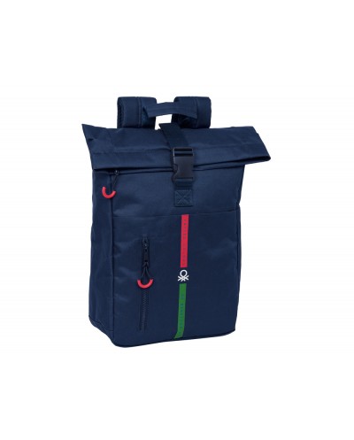 Mochila safta solapa para portatil 156 benetton italy 130x280x420 mm