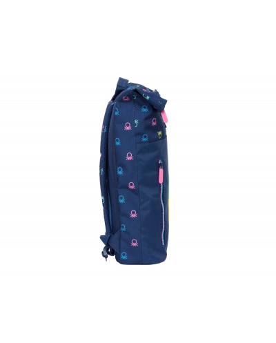Mochila safta solapa para portatil 156 benetton cool 130x280x420 mm