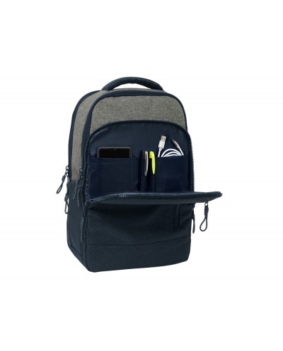 Mochila safta para portatil 156 tablet usb kappa dark navy 150x290x440 mm