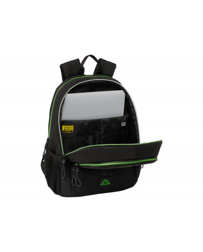 Mochila safta padel kappa black 170x300x420 mm