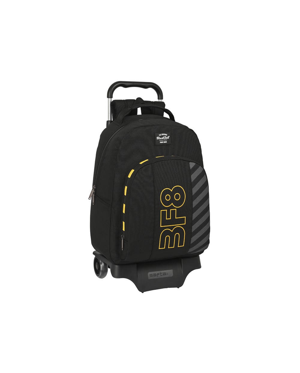 Mochila safta mod 305 con carro 905 reciclado blackfit8 zone 150x320x420 mm