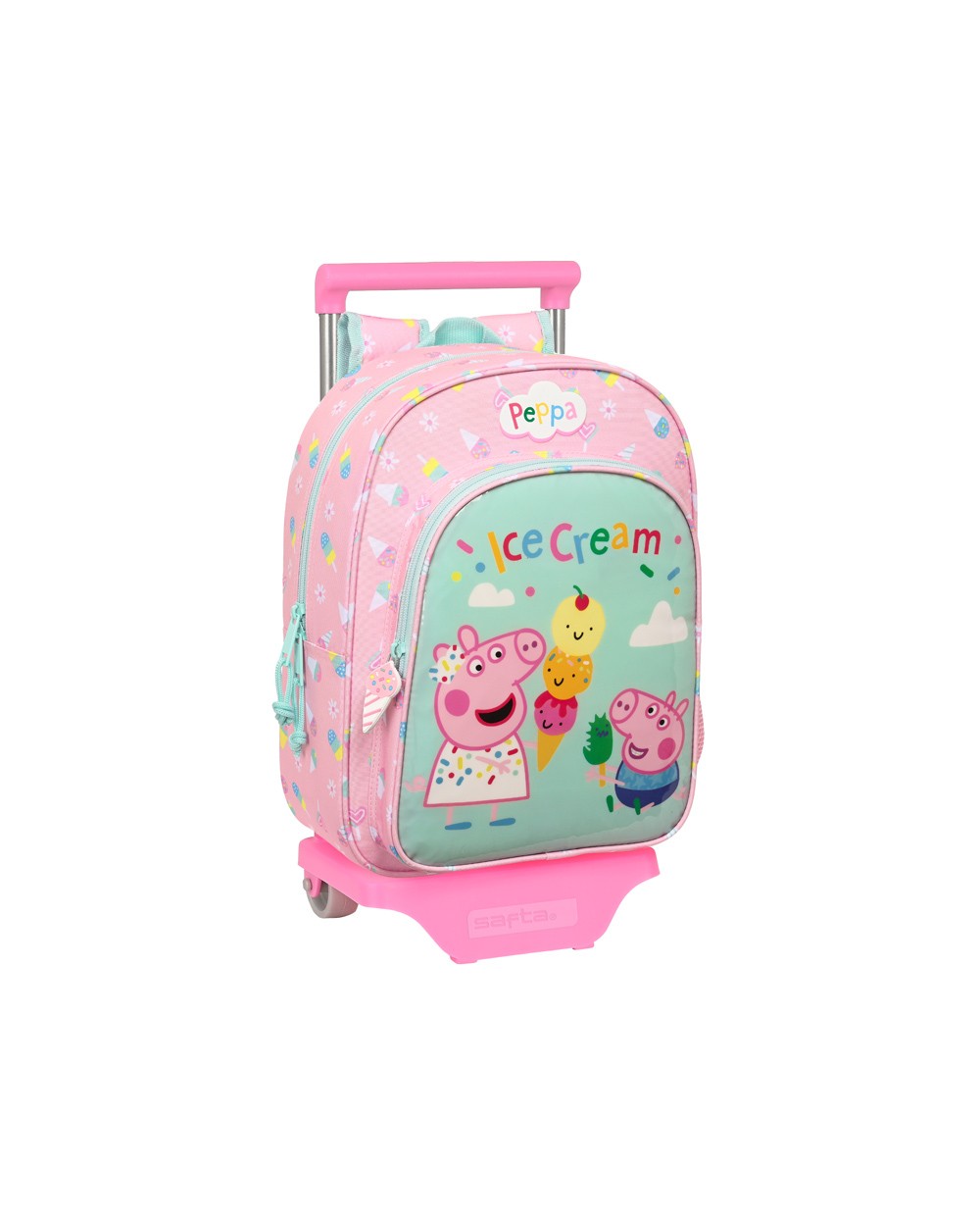 Mochila safta mod 185 con carro 705 peppa pig ice cream 110x260x340 mm