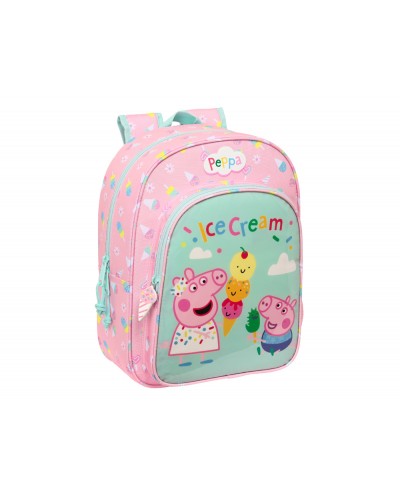 Mochila safta infantil adaptable a carro peppa pig ice cream 110x260x340 mm