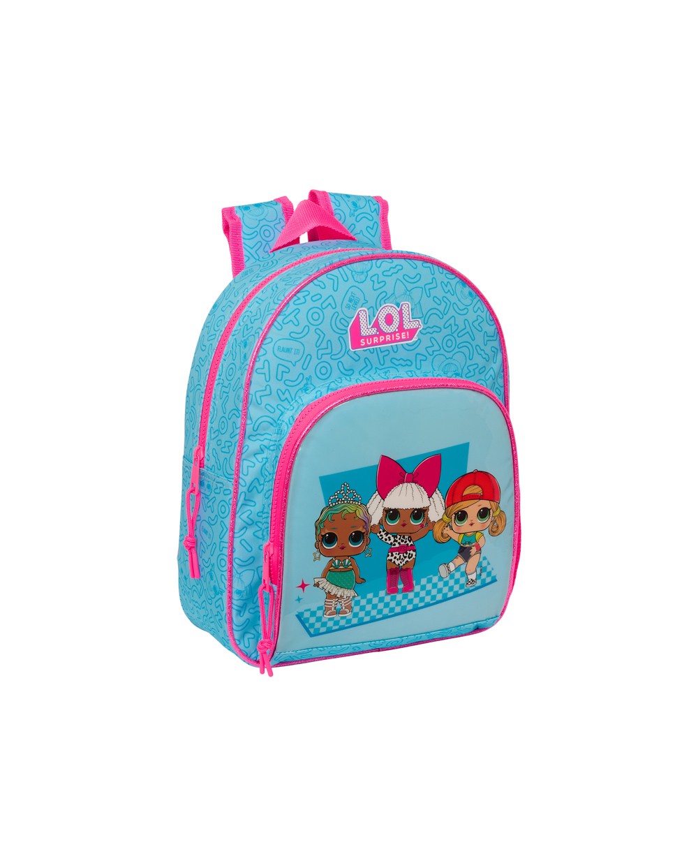 Mochila safta infantil adaptable a carro lol surprise divas 100x280x340 mm