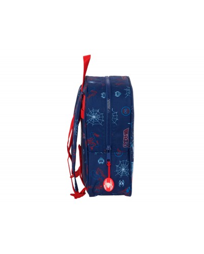 Mochila safta guarderia adaptable a carro spiderman neon 100x220x270 mm