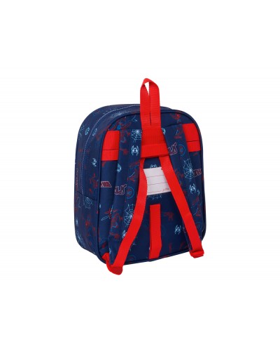 Mochila safta guarderia adaptable a carro spiderman neon 100x220x270 mm