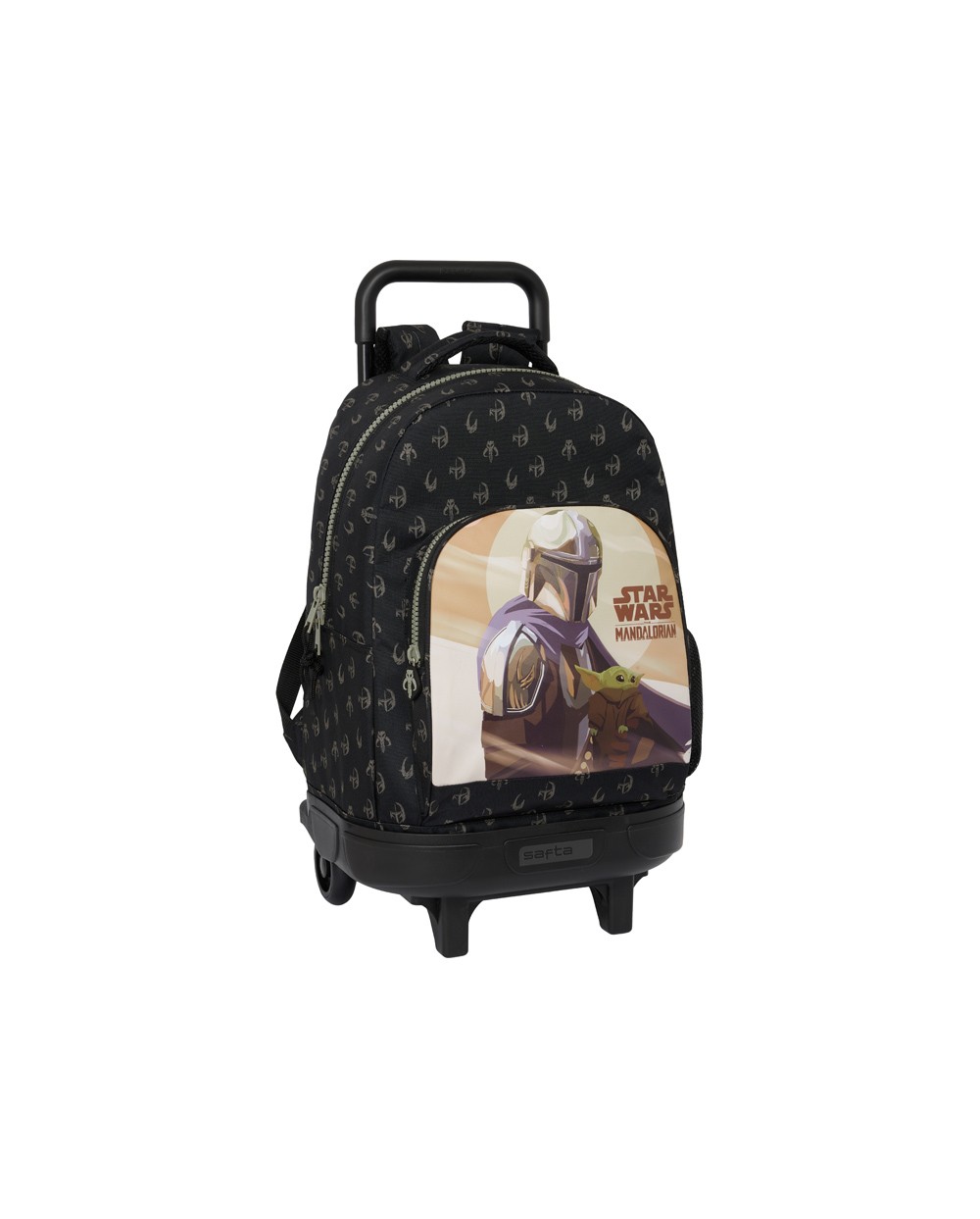 Mochila safta grande con ruedas compact extraible the mandalorian this is the way 220x330x450 mm