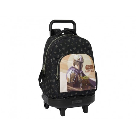 Mochila safta grande con ruedas compact extraible the mandalorian this is the way 220x330x450 mm