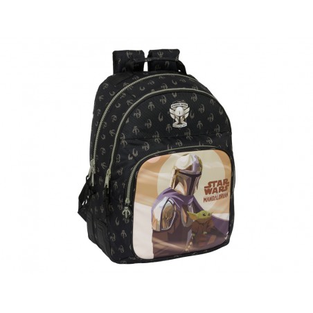 Mochila safta doble con cantoneras adaptable a carro the mandalorian this is the way 150x320x420 mm