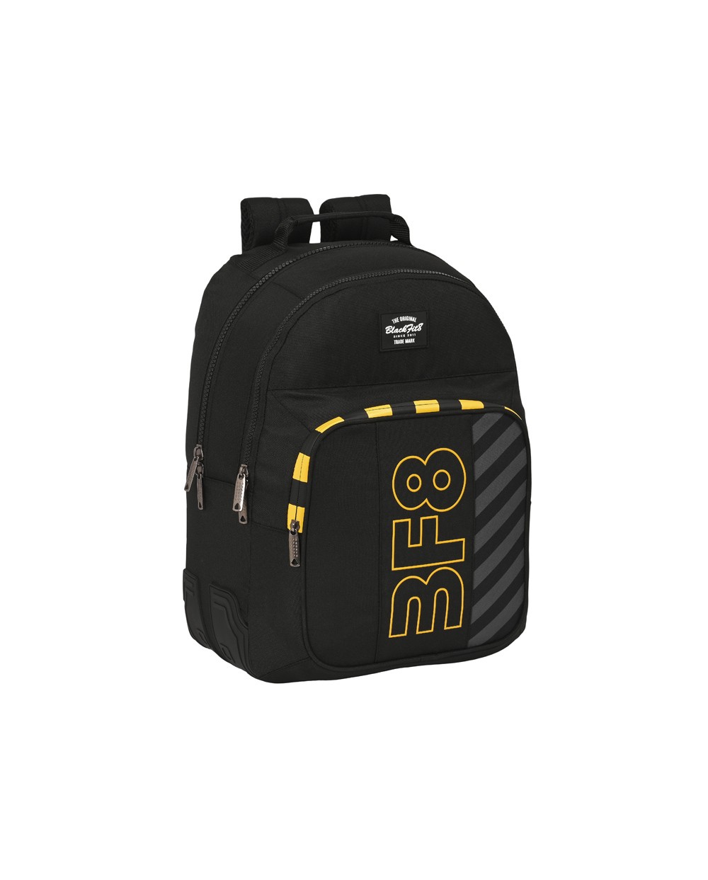 Mochila safta doble con cantoneras adaptable a carro reciclado blackfit8 zone 150x320x420 mm