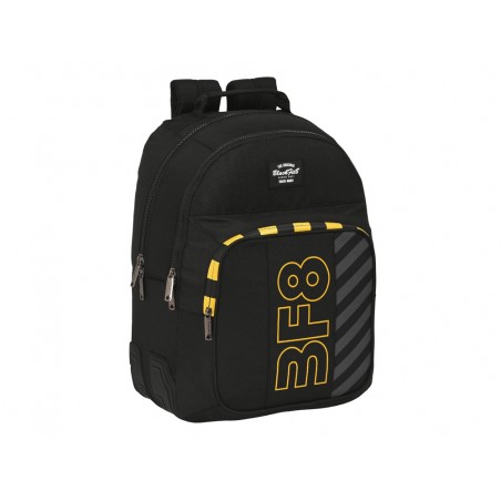 Mochila safta doble con cantoneras adaptable a carro reciclado blackfit8 zone 150x320x420 mm