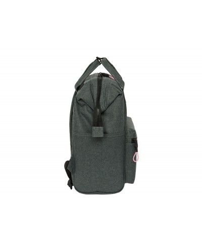 Mochila safta con asas para portatil 13 kappa silver pink 190x270x400 mm