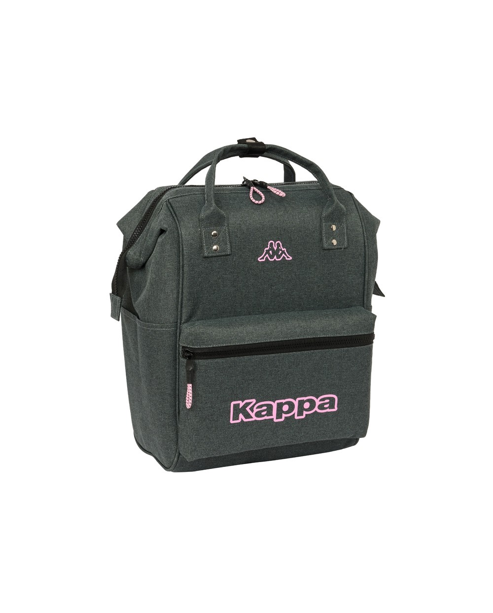 Mochila safta con asas para portatil 13 kappa silver pink 190x270x400 mm