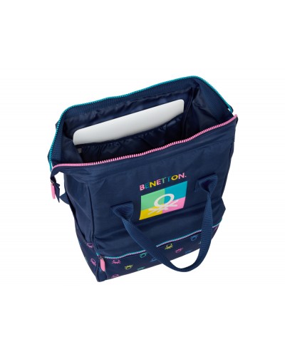 Mochila safta con asas para portatil 13 benetton cool 190x270x400 mm