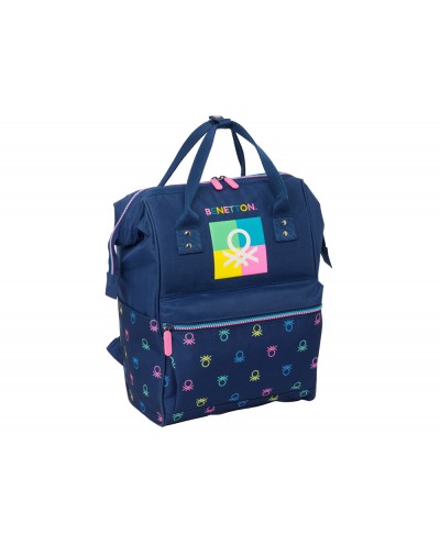 Mochila safta con asas para portatil 13 benetton cool 190x270x400 mm