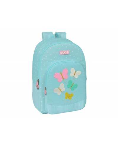 Mochila safta adaptable a carro reciclado moos butterflies 140x300x460 mm