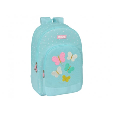 Mochila safta adaptable a carro reciclado moos butterflies 140x300x460 mm