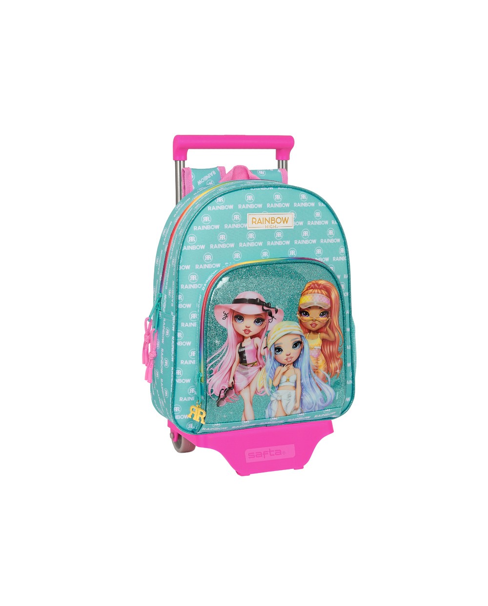 Mochila safta 609 con carro 705 rainbow high paradise 100x280x340 mm