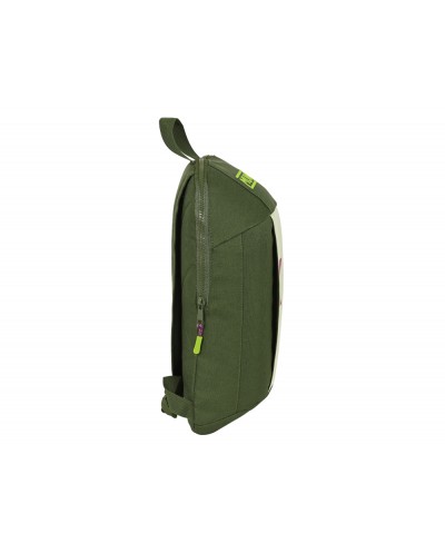 Mini mochila safta con cremallera vertical munich bright khaki 100x220x390 mm