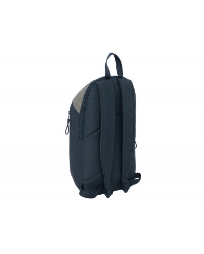 Mini mochila safta con cremallera vertical kappa dark navy 100x220x390 mm