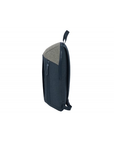 Mini mochila safta con cremallera vertical kappa dark navy 100x220x390 mm