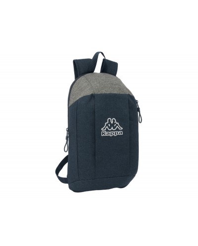 Mini mochila safta con cremallera vertical kappa dark navy 100x220x390 mm