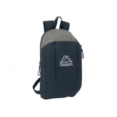 Mini mochila safta con cremallera vertical kappa dark navy 100x220x390 mm