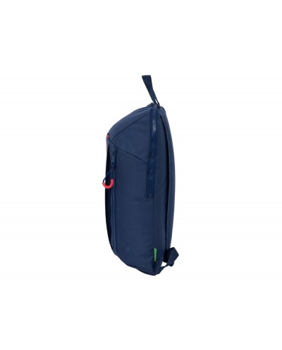 Mini mochila safta con cremallera vertical benetton italy 100x220x390 mm