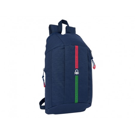 Mini mochila safta con cremallera vertical benetton italy 100x220x390 mm