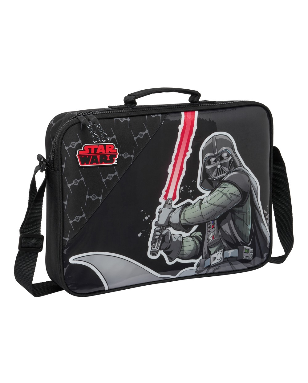 Cartera safta extraescolares star wars the fighter 60x380280 mm