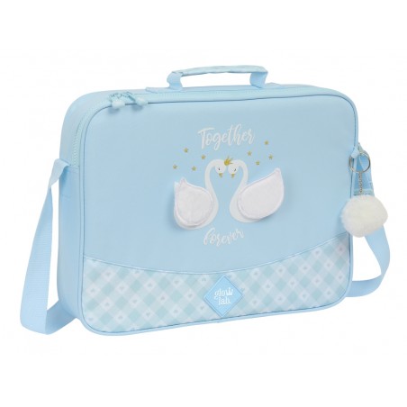 Cartera safta extraescolares glowlab cisnes 60x380280 mm