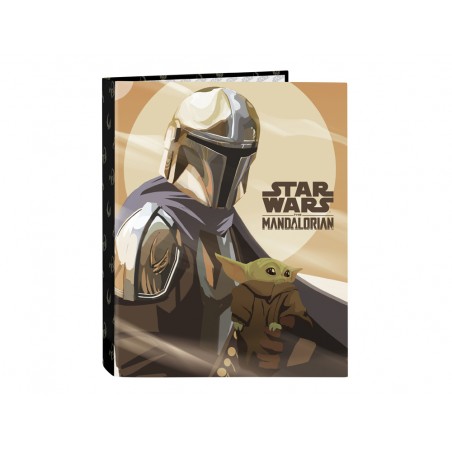 Carpeta safta carton folio 4 anillas mixtas the mandalorian this is the way 40x265x330 mm