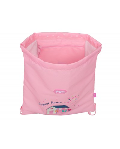 Saco plano safta junior reciclado glowlab kids sweet home 10x260x340 mm