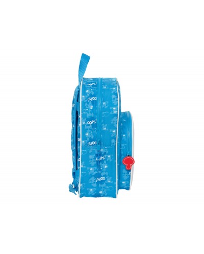 Mochila safta infantil adaptable a carro los pitufos 110x260x340 mm
