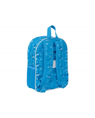 Mochila safta infantil adaptable a carro los pitufos 110x260x340 mm