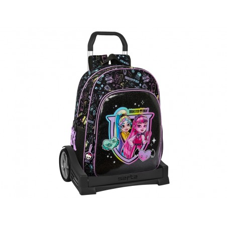 Mochila safta mod 108 con carro evolution monster high fantastic 140x330x420 mm